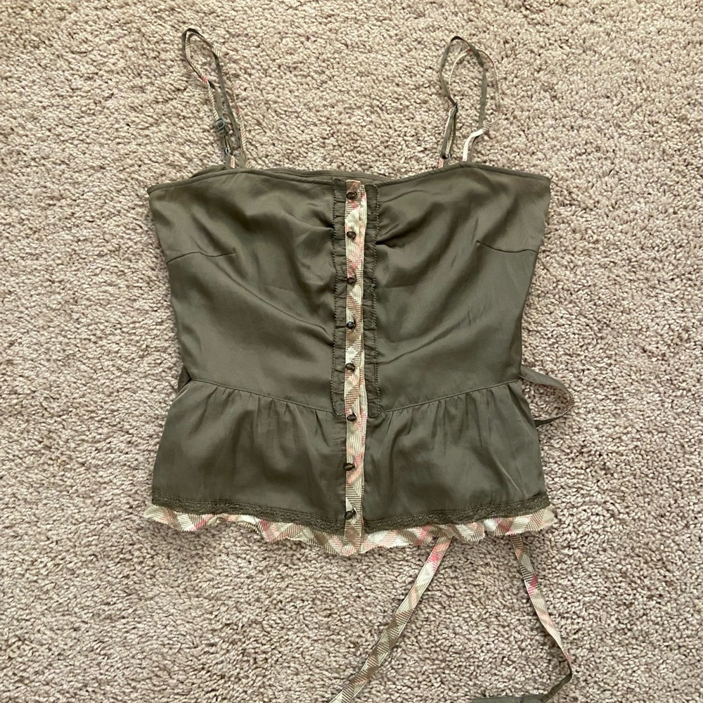 Burberry Camisole Top with ribbon